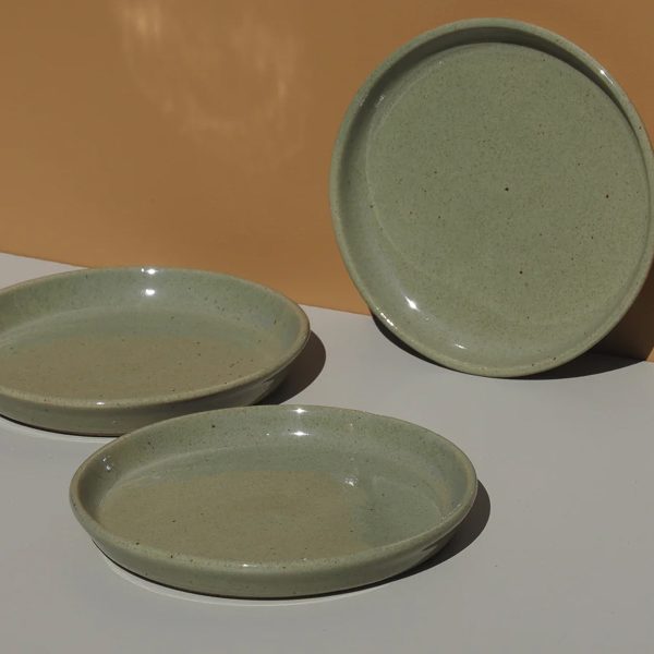 Wooden Mina Floral Work Dinner Plate - 图片 6